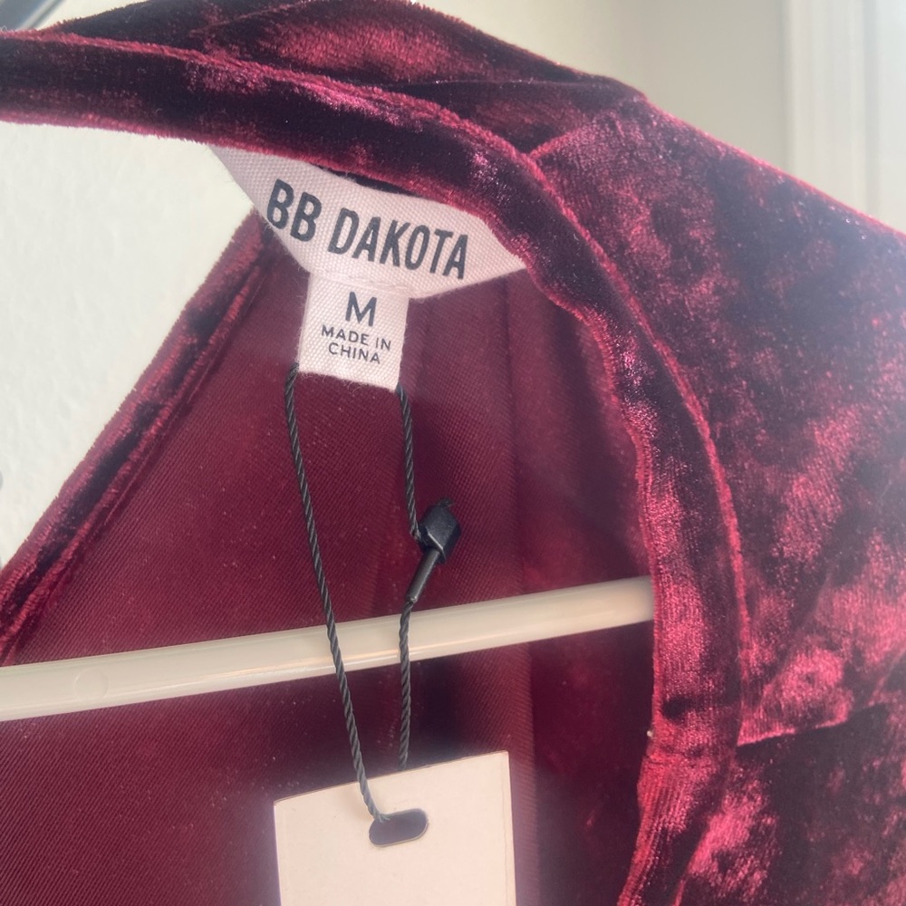 BB Dakota velvet holiday keyhole mini swing dress. Brand new never worn